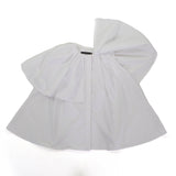 ツルバイマリコオイカワ Sailor フリルカラーシャツ ブラウス ホワイト F レディースM～Lサイズ相当 レディース