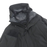 カナダグース SANFORD PARKA ロゴワッペン フーデッド ダウンコート ブラック XS メンズ