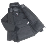 カナダグース SANFORD PARKA ロゴワッペン フーデッド ダウンコート ブラック XS メンズ
