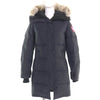 カナダグース MACKENZIE PARKA マッケンジー パーカ フード・ファー・ロゴワッペン付き ダウンコート ネイビー S レディース
