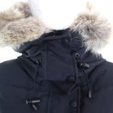 カナダグース MACKENZIE PARKA マッケンジー パーカ フード・ファー・ロゴワッペン付き ダウンコート ネイビー S レディース