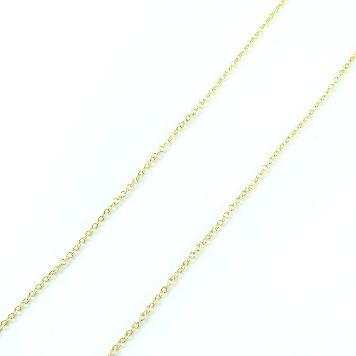 ティファニー ダイヤモンド バイ ザ ヤード シングル ダイヤモンド ペンダント ダイヤ0.12ct K18/750(YG) 直径約4.42mm 40cm ネックレス ゴールド レディース