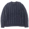 サカイ Jacquard Knit Pullover アルパカ・モヘア混 ストライプ柄 ニット セーター ネイビー 4 メンズ