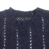 サカイ Jacquard Knit Pullover アルパカ・モヘア混 ストライプ柄 ニット セーター ネイビー 4 メンズ