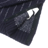 サカイ Jacquard Knit Pullover アルパカ・モヘア混 ストライプ柄 ニット セーター ネイビー 4 メンズ