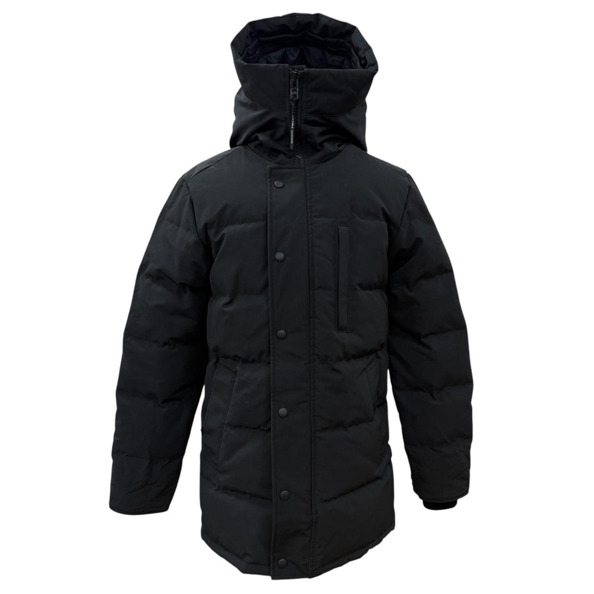カナダグース CARSON PARKA ロゴワッペン付き ダブルジップアップ ダウンジャケット ブラック XS メンズ