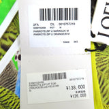ロエベ パロットプリント アナグラムロゴ ハーフジップ 長袖 トップス イエロー系 M レディース