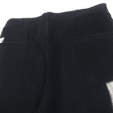 ヨウジヤマモトプールオム 12oz DENIM JEANS WITH SIDE FLAP DETAILS デニムパンツ ブラック 2 メンズ