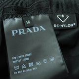 プラダ Re-Nylon トライアングルロゴプレート 三角プレート バケット ハット ブラック M レディース