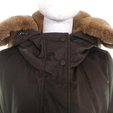 ウールリッチ COCOON PARKA ラビットファー・フード付 比翼仕立て ダウンコート カーキ XS レディース