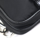 プラダ Re-Nylon トライアングルロゴ 三角プレート スマートフォンケース ボディバッグ ブラック メンズ
