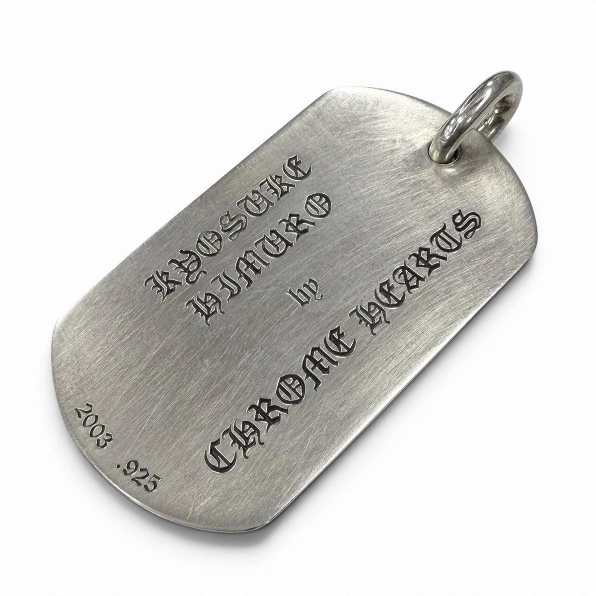 クロムハーツ 氷室京介 ラージ ドッグタグ 超希少 D/T LRG ペンダントトップ シルバー メンズ