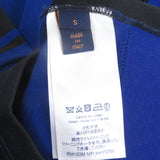ルイヴィトン ジャガード サイクリング Tシャツ ハーフジップ 半袖ニット ブルー S メンズ