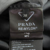 プラダ Re-Nylon トライアングルロゴプレート ポーチ付 半袖シャツ ブラック 38 レディース
