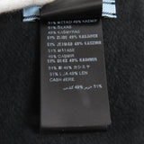 プラダ トライアングルロゴプレート付 フリンジ マフラー ブラック 1700×350mm レディース
