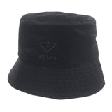 プラダ Re-Nylon リナイロン ロゴ付き 帽子 バケット ハット ブラック S メンズ