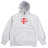シュプリーム Cross Box Logo Hooded Sweatshirt プルオーバー パーカー グレー M メンズ