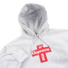 シュプリーム Cross Box Logo Hooded Sweatshirt プルオーバー パーカー グレー M メンズ