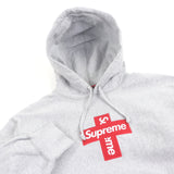 シュプリーム Cross Box Logo Hooded Sweatshirt プルオーバー パーカー グレー M メンズ