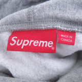 シュプリーム Cross Box Logo Hooded Sweatshirt プルオーバー パーカー グレー M メンズ