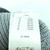ルイヴィトン レザーロゴパッチ付 サイドZIP 台形 ニット スカート グレー XS レディース