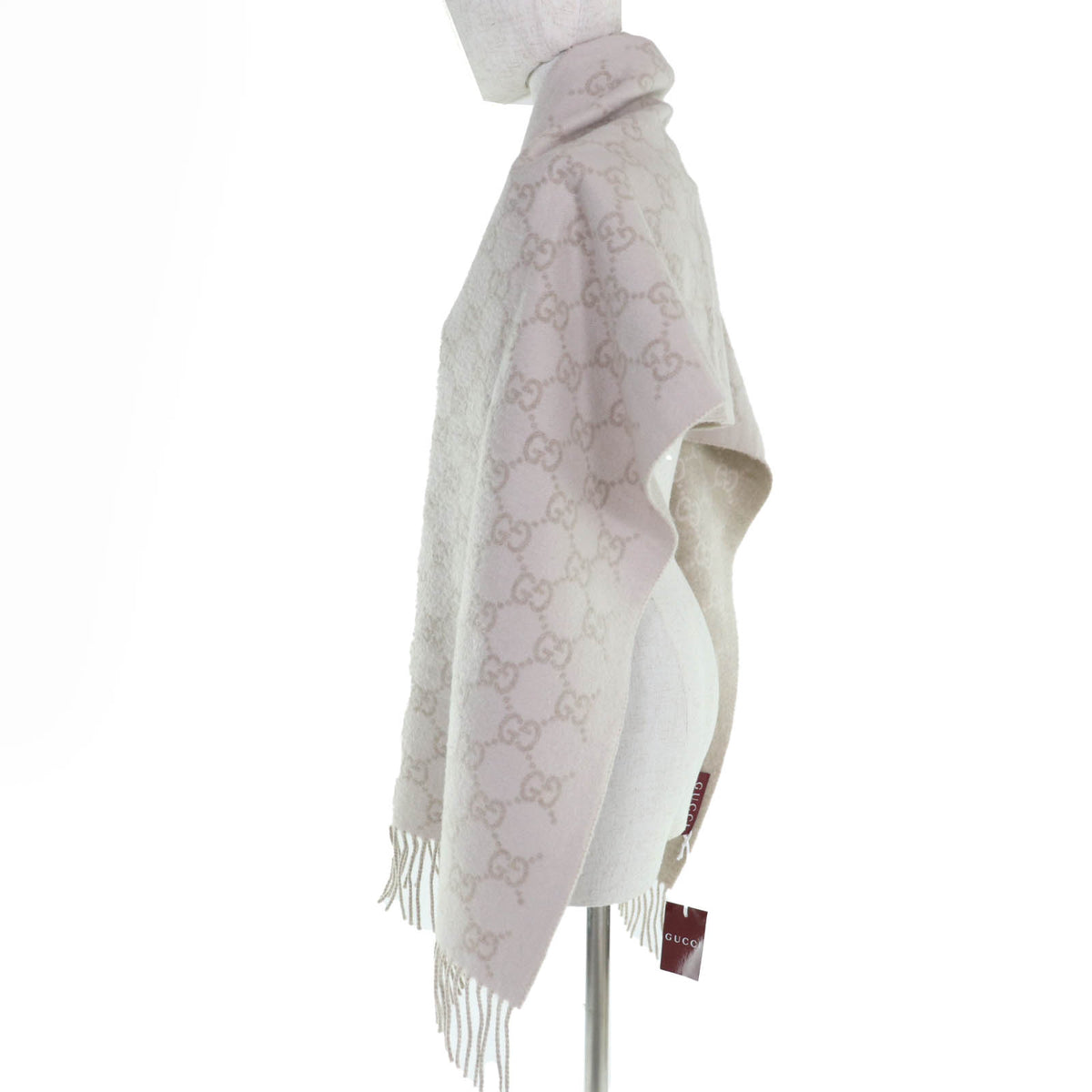 グッチ GG柄 現行品 マフラー ベージュ 45×190cm レディース