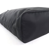 プラダ トライアングルロゴプレート付き レザー使い 2way ショルダー/ トートバッグ ブラック レディース