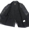 エム・シー・エム Cyberpunk Blazer ダメージ加工 ロゴ入りボタン シングルジャケット テーラードジャケット ブラック L メンズ