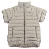 ザ・ノースフェイス Enride Convertible Down Jacket エンライド コンバーチブル PERTEX ロゴ フード入り 2WAY ダウンジャケット カーキ M メンズ 未使用品