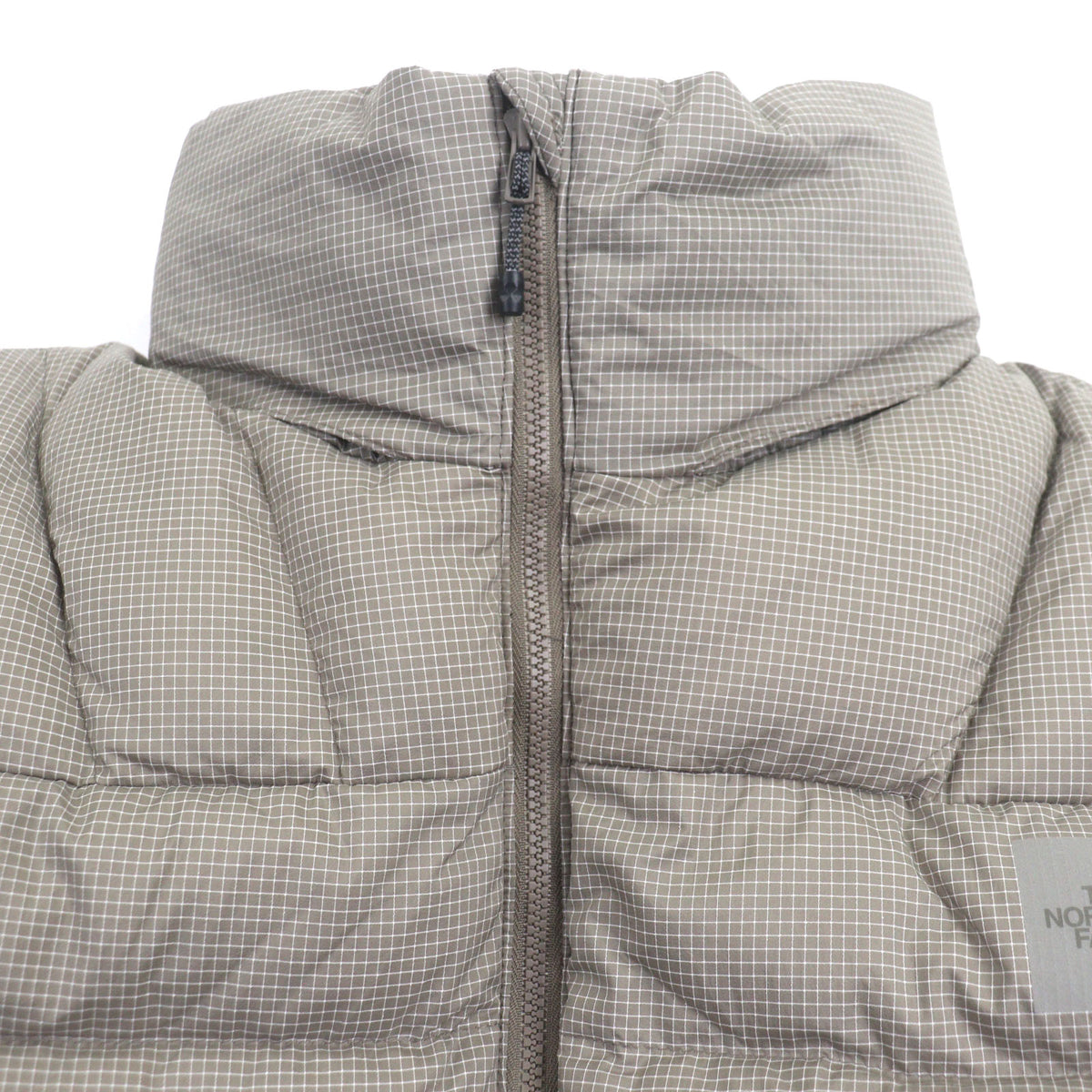 ザ・ノースフェイス Enride Convertible Down Jacket エンライド コンバーチブル PERTEX ロゴ フード入り 2WAY ダウンジャケット カーキ L メンズ