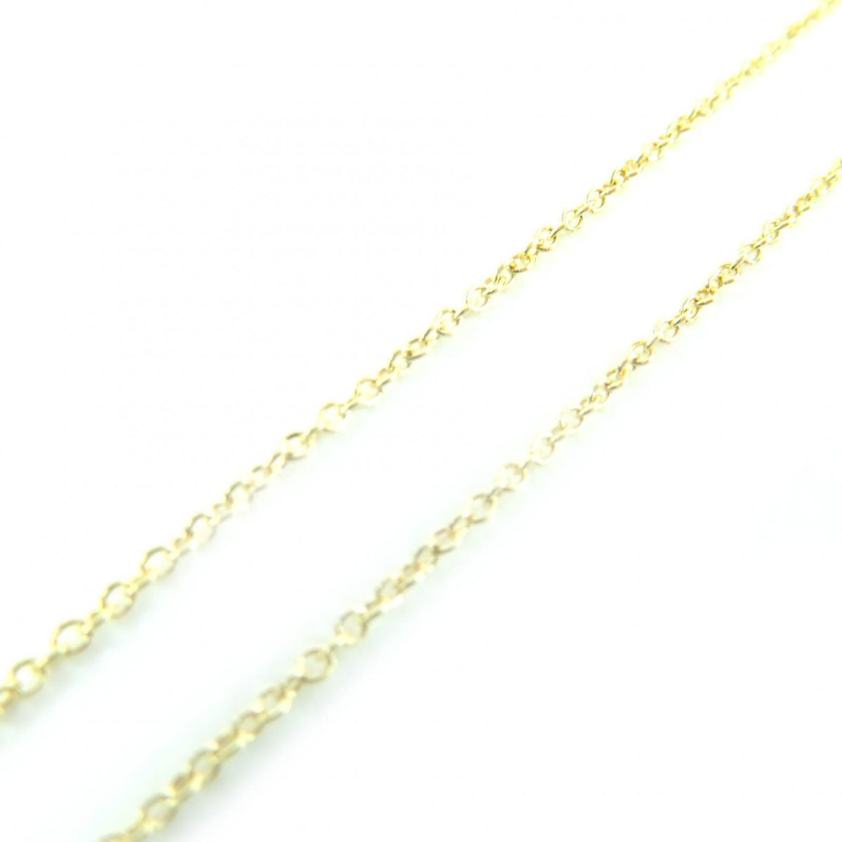 ティファニー エルサペレッティ K18 750YG ダイヤ0.05ct 枠直径約3.80mm 現行品 ネックレス イエローゴールド レディース