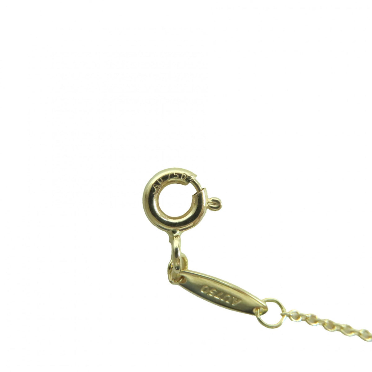 ティファニー エルサペレッティ K18 750YG ダイヤ0.05ct 枠直径約3.80mm 現行品 ネックレス イエローゴールド レディース