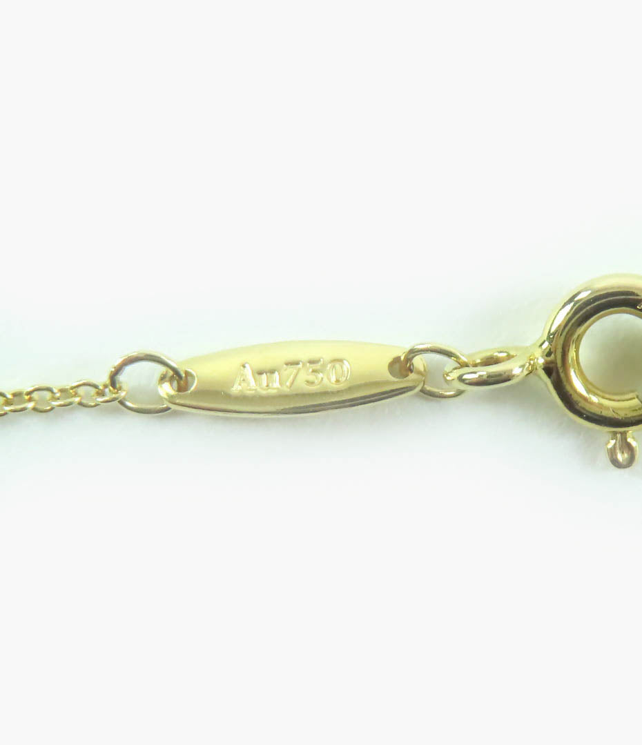 ティファニー バイザヤード 現行品 0.08ct 1P ダイヤ ネックレス ゴールド レディース
