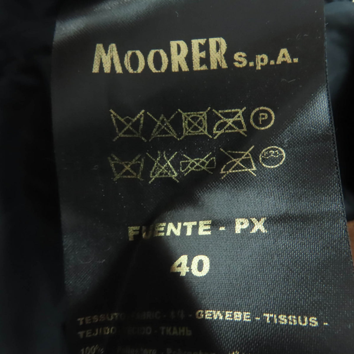 ムーレー FUENTE-PX フード付 ZIP UP ダウンベスト カーキ 40 レディース