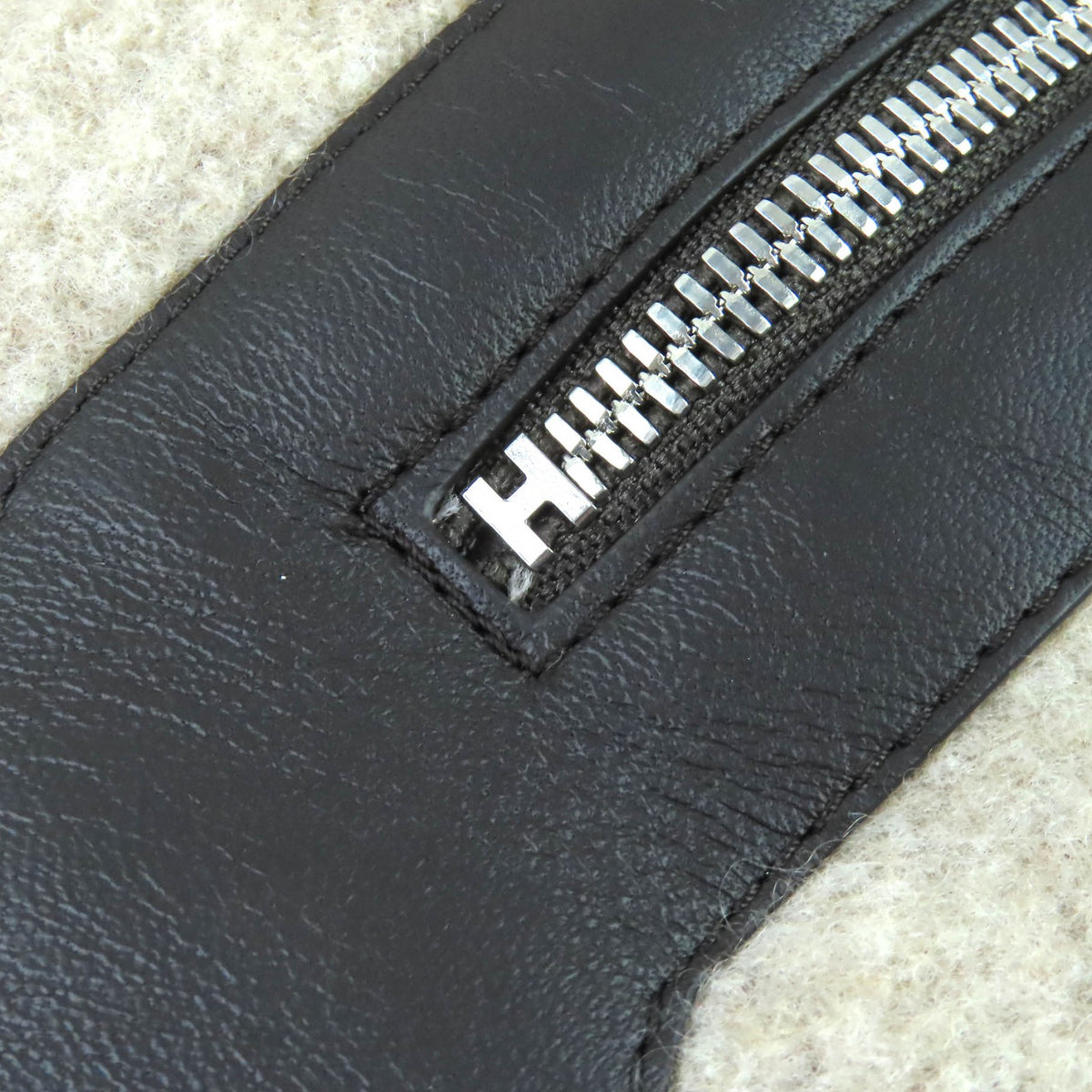 エルメス Teddy Pocket テディ・ポケット Hロゴ ストール マフラー ユニセックス マフラー ベージュ メンズ