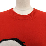 グッチ Snoopy スヌーピー バックタイガーデザイン ニット マルチ XL レディース