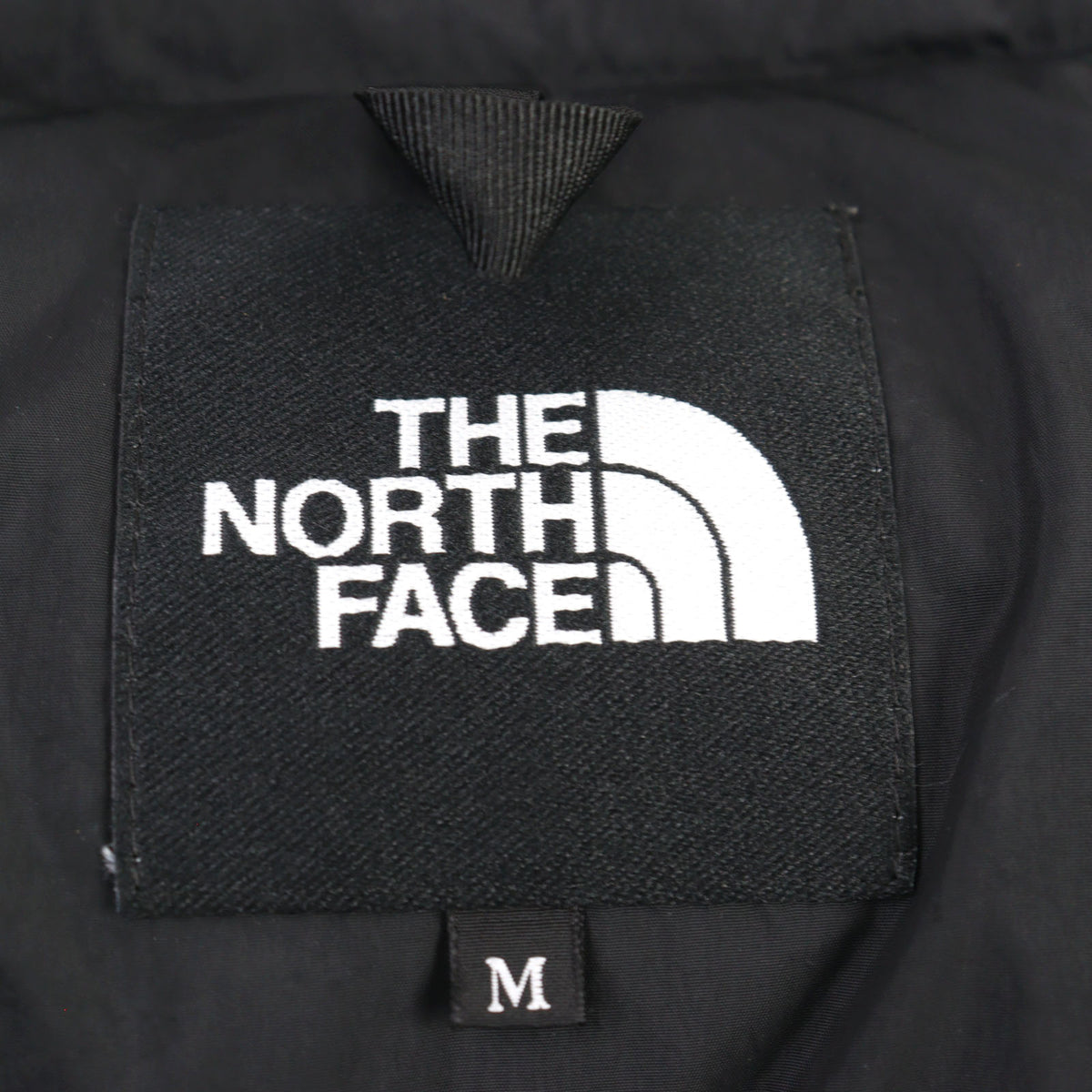 ザ・ノースフェイス Nuptse Jacket ヌプシジャケット ロゴ刺繍 フード入り スタンドカラー リサイクルダウン ダウンジャケット グリーン系 M メンズ