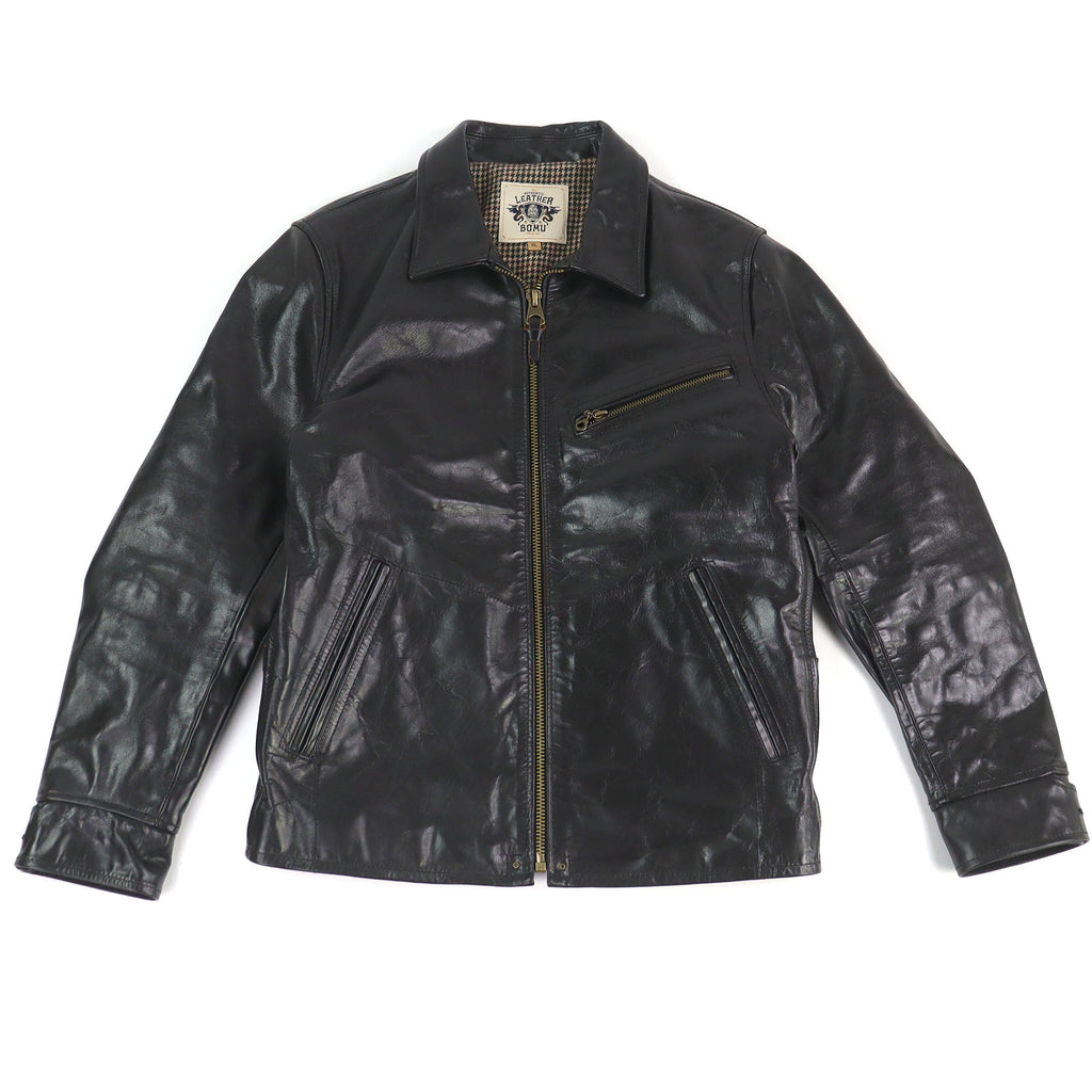 レザーボム シングルライダース レザージャケット ブラック XL メンズ