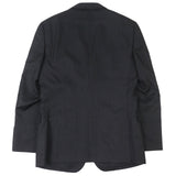 バーバリーブラックレーベル ストライプ柄 シングルジャケット パンツ スーツ セットアップ スーツ ブラック系 上：S　下：73 メンズ