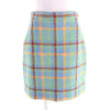 グッチ Lovelight tweed mini skirt チェック 膝丈 ツイードスカート マルチ 40 レディース