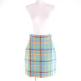 グッチ Lovelight tweed mini skirt チェック 膝丈 ツイードスカート マルチ 40 レディース