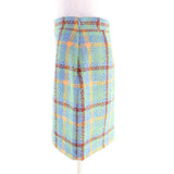 グッチ Lovelight tweed mini skirt チェック 膝丈 ツイードスカート マルチ 40 レディース