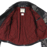 アナクロノーム Horsehide Motorcycle Jacket コーデュロイ切り替え ライダースジャケット ブラック 00 メンズ