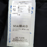 ケープハイツ DALMANY レザー使い ロゴワッペン フード付 ダッフル ダウンコート ネイビー M レディース