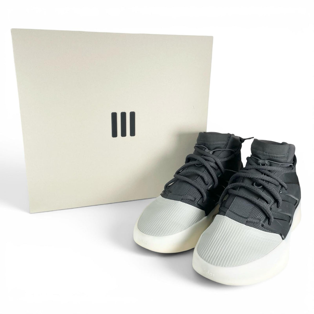 アディダス FEAR OF GOD ATHLETHICS 1 BASKETBALL ミッドソール スニーカー ブラック 30 メンズ