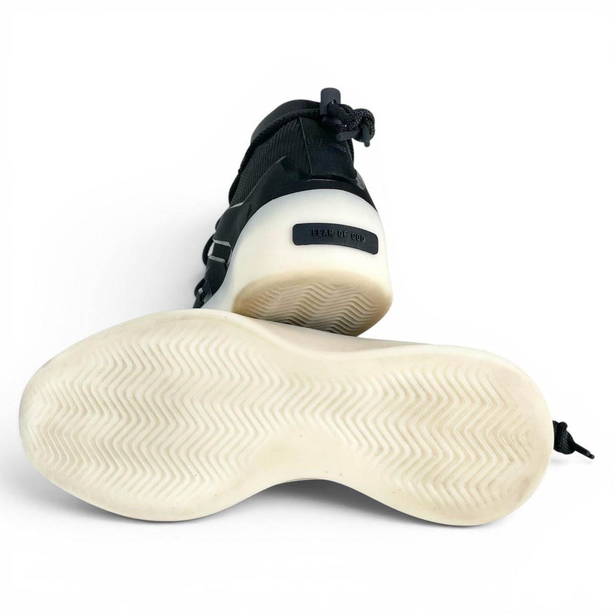 アディダス FEAR OF GOD ATHLETHICS 1 BASKETBALL ミッドソール スニーカー ブラック 30 メンズ