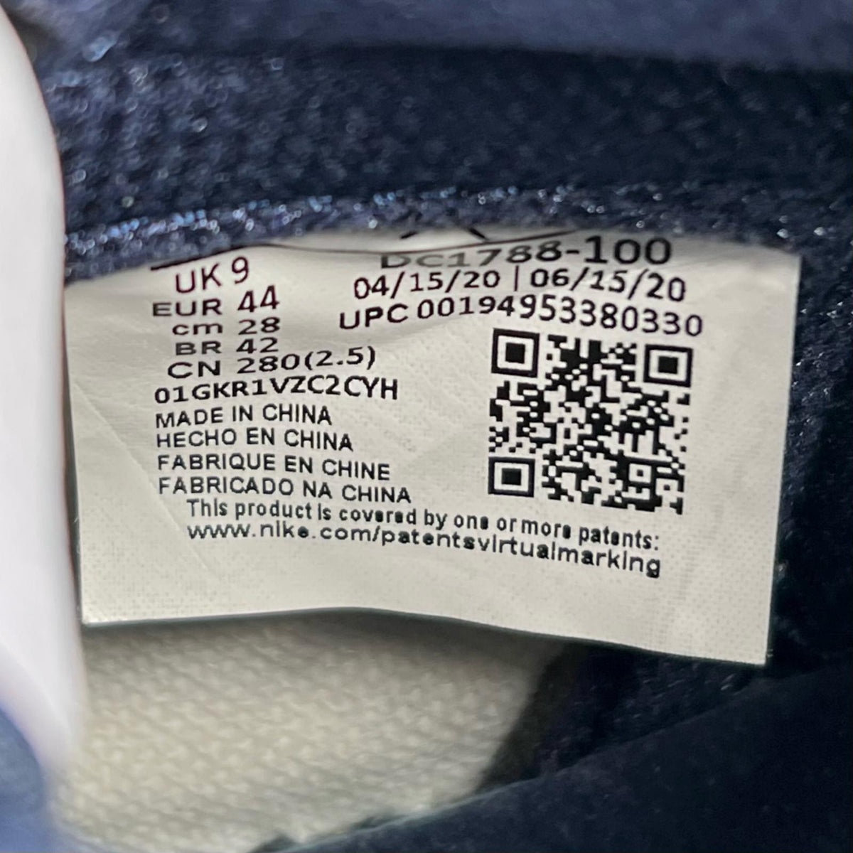 ナイキ AIR JORDAN 1 HIGH CO.JP ミドルカット スニーカー ホワイト 28 メンズ