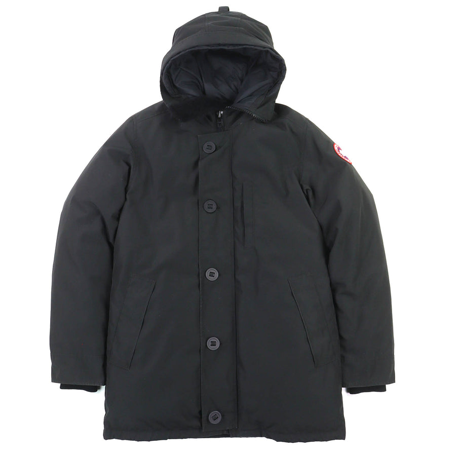 カナダグース Jasper Parka ジャスパー パーカ ロゴワッペン ダウンジャケット カナダグースジャパン ダウンジャケット ブラック L メンズ