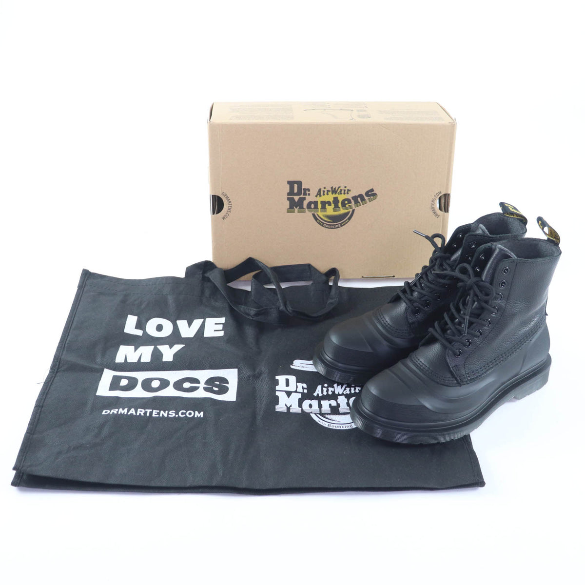 ドクターマーチン Fleece Lined Sub Boots 1460 レースアップ レザー ショートブーツ ブラック UK5 レディース