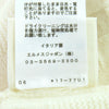 エルメス H柄編み クルーネック 長袖 ニット ワンピース アイボリー 36 レディース